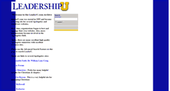 Desktop Screenshot of leaderu.com