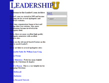 Tablet Screenshot of leaderu.com