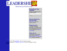 Tablet Screenshot of espanol.leaderu.com